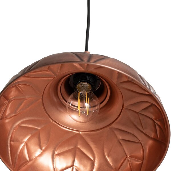 Lampa wisząca Saglam Opviq, możliwość ściemniania, miedziany, salon / jadalnia, metal