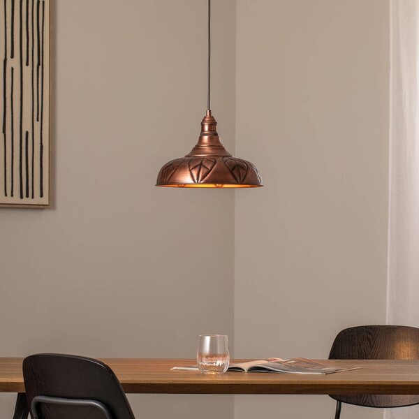 Lampa wisząca Saglam Opviq, możliwość ściemniania, miedziany, salon / jadalnia, metal