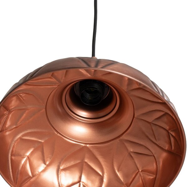 Lampa wisząca Saglam Opviq, możliwość ściemniania, miedziany, salon / jadalnia, metal