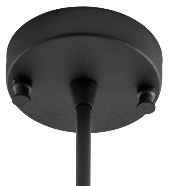 Lampa sufitowa Damar Opviq, możliwość ściemniania, czarny, salon / jadalnia, szkło