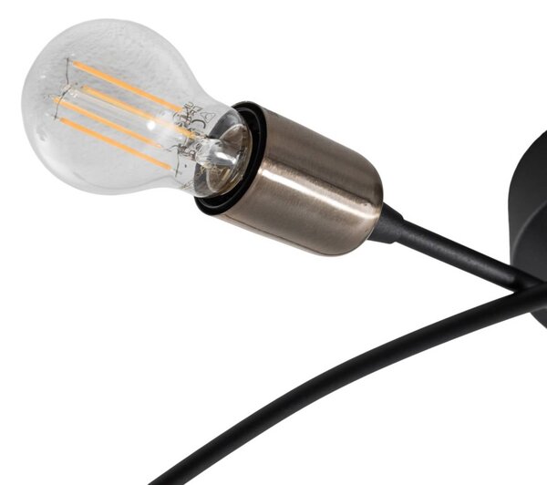 Lampa sufitowa Banana Opviq, możliwość ściemniania, czarny, salon / jadalnia, metal, nowoczesny
