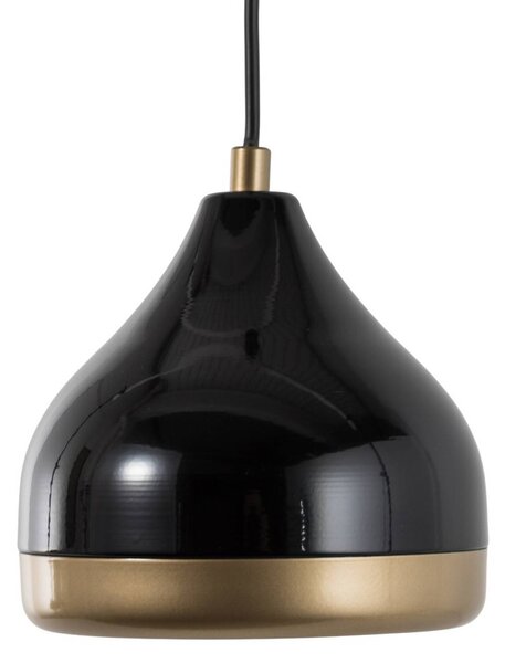Lampa wisząca Yildo Opviq, możliwość ściemniania, czarny, salon / jadalnia, metal, nowoczesny