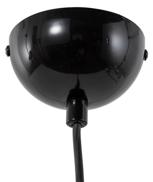 Lampa wisząca Yildo Opviq, możliwość ściemniania, czarny, salon / jadalnia, metal, nowoczesny