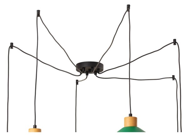 Lampa wisząca Manavgat Opviq, możliwość ściemniania, multikolor, salon / jadalnia, metal