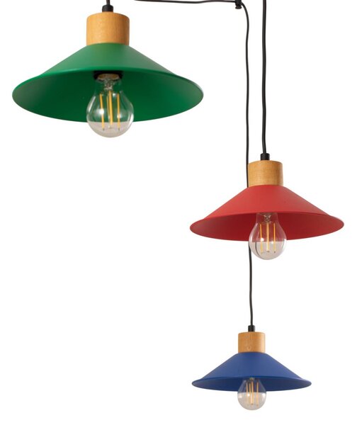 Lampa wisząca Manavgat Opviq, możliwość ściemniania, multikolor, salon / jadalnia, metal