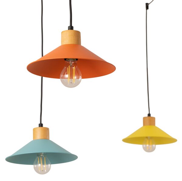 Lampa wisząca Manavgat Opviq, możliwość ściemniania, multikolor, salon / jadalnia, metal