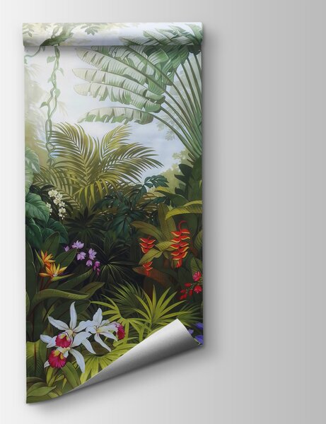 Fototapeta Obraz lasu z kwiatami, Fototapety 3d, Popularne Fototapety, u02708 - Tapeko.pl