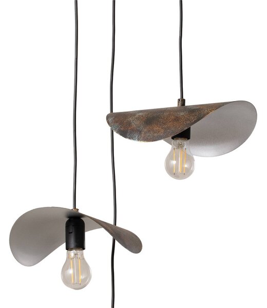 Lampa wisząca Eger Opviq, możliwość ściemniania, czarny, salon / jadalnia, metal