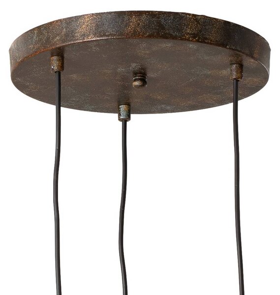 Lampa wisząca Eger Opviq, możliwość ściemniania, czarny, salon / jadalnia, metal