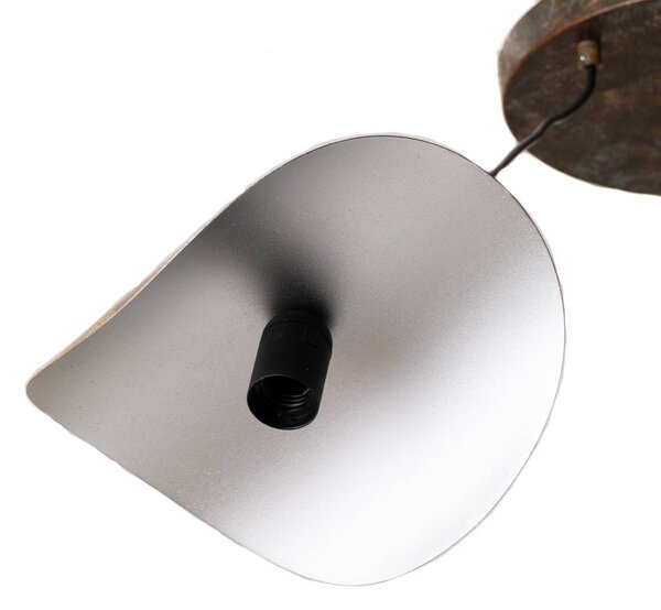 Lampa wisząca Eger Opviq, możliwość ściemniania, czarny, salon / jadalnia, metal