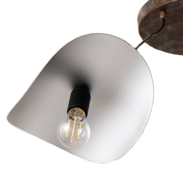 Lampa wisząca Eger Opviq, możliwość ściemniania, czarny, salon / jadalnia, metal