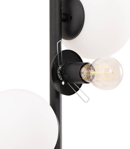 Lampa stojąca Faze Opviq, czarny, salon / jadalnia, metal