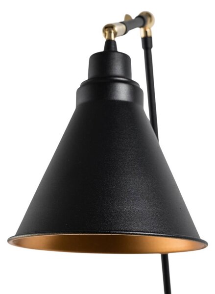 Kinkiet Berceste 7956 Opviq, możliwość ściemniania, czarny, salon / jadalnia, metal