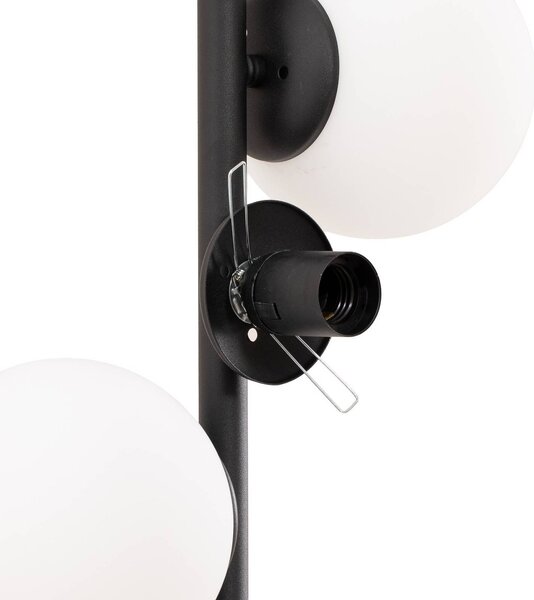 Lampa stojąca Faze Opviq, czarny, salon / jadalnia, metal