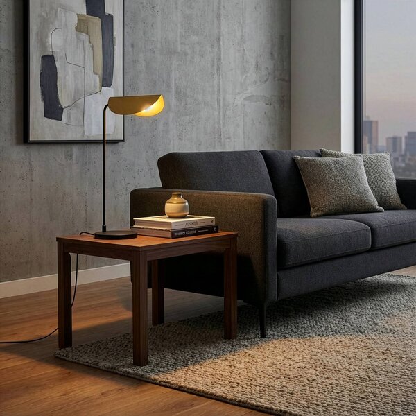 Lampa stołowa Corner Opviq, czarny, salon / jadalnia, metal, nowoczesny