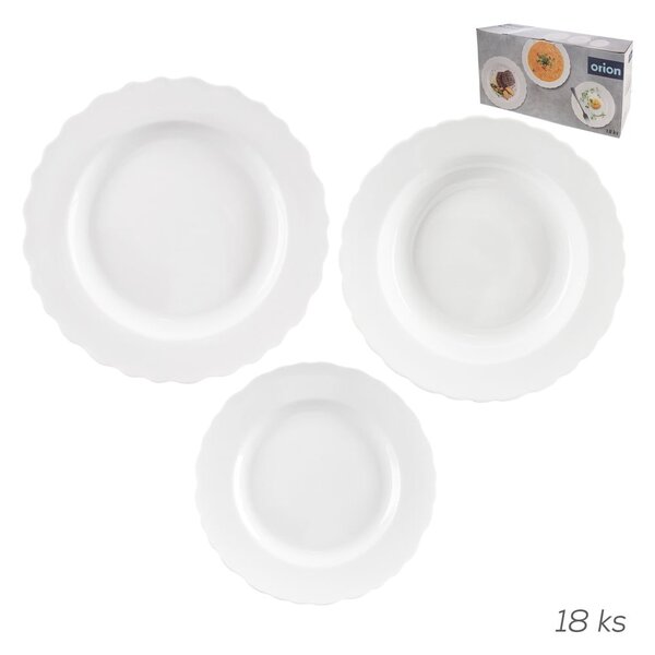 Porcelanowy zestaw talerzy 18 szt. Mona – Orion