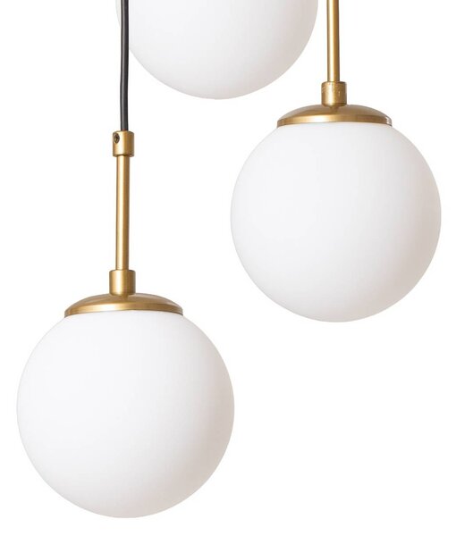 Lampa wisząca szklana Opviq, możliwość ściemniania, biały / opal, salon / jadalnia, szkło