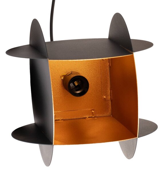 Lampa wisząca Corner Opviq, możliwość ściemniania, czarny, salon / jadalnia, metal, nowoczesny