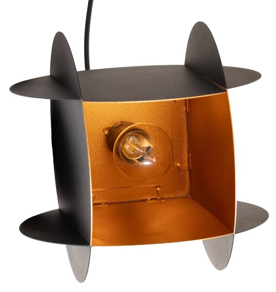 Lampa wisząca Corner Opviq, możliwość ściemniania, czarny, salon / jadalnia, metal, nowoczesny
