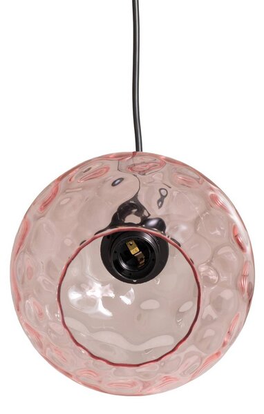 Lampa wisząca szklana Benek Opviq, możliwość ściemniania, fioletowy / różowy / bladoróżowy, salon / jadalnia, szkło, młodzieżowy