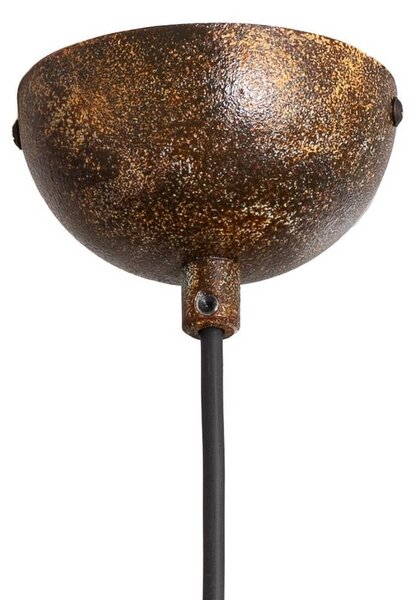 Lampa wisząca Bitlislim Opviq, możliwość ściemniania, brązowy / rdzawy, salon / jadalnia, metal, dworkowy / rustykalny