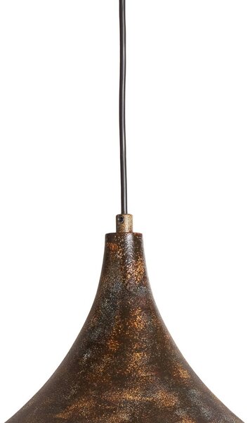 Lampa wisząca Bitlislim Opviq, możliwość ściemniania, brązowy / rdzawy, salon / jadalnia, metal, dworkowy / rustykalny
