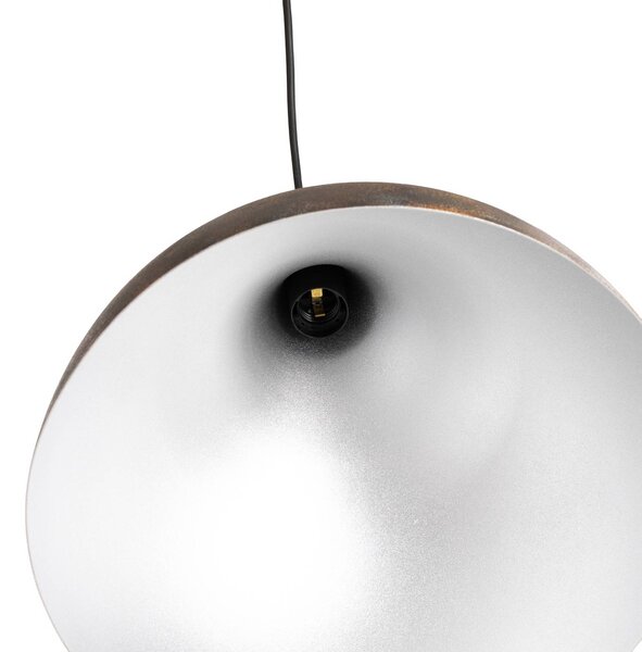 Lampa wisząca Bitlislim Opviq, możliwość ściemniania, brązowy / rdzawy, salon / jadalnia, metal, dworkowy / rustykalny