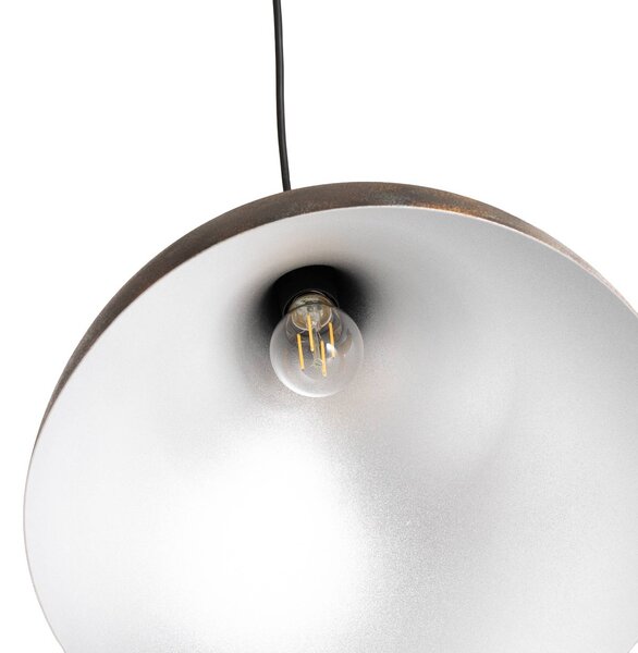 Lampa wisząca Bitlislim Opviq, możliwość ściemniania, brązowy / rdzawy, salon / jadalnia, metal, dworkowy / rustykalny