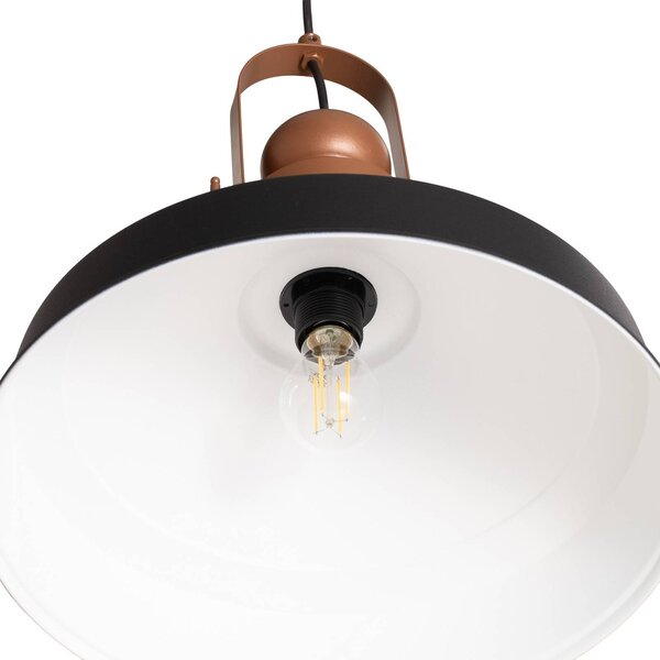 Lampa wisząca Opviq, możliwość ściemniania, czarny, kuchnia, metal, industrialny