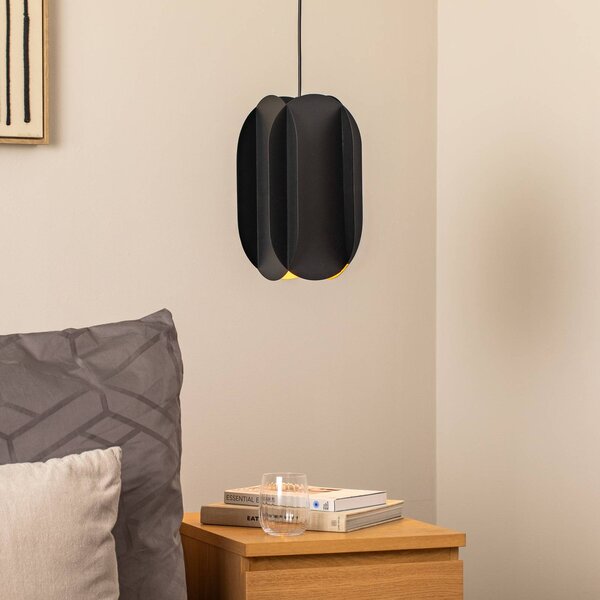 Lampa wisząca Corner Opviq, możliwość ściemniania, czarny, salon / jadalnia, metal, nowoczesny