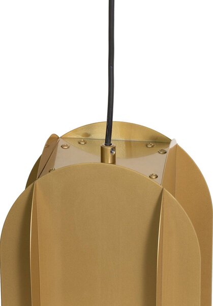 Lampa wisząca Corner Opviq, możliwość ściemniania, mosiężny / złoty, salon / jadalnia, metal, nowoczesny
