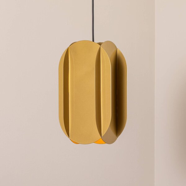 Lampa wisząca Corner Opviq, możliwość ściemniania, mosiężny / złoty, salon / jadalnia, metal, nowoczesny