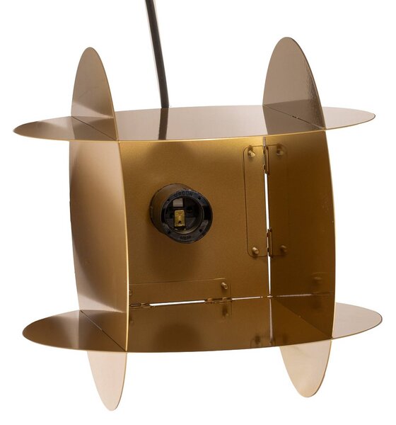 Lampa wisząca Corner Opviq, możliwość ściemniania, mosiężny / złoty, salon / jadalnia, metal, nowoczesny