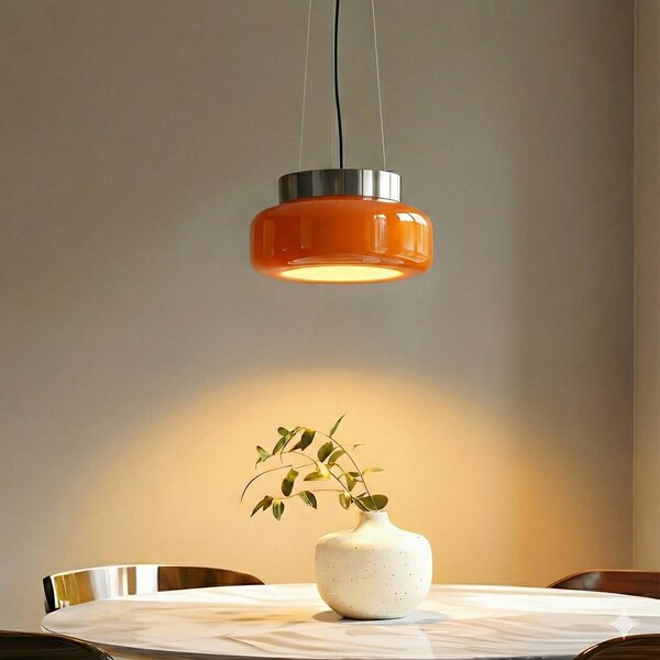 Lampa wisząca designerska BonBon ALDEX, możliwość ściemniania, żółty / pomarańczowy, salon / jadalnia, design