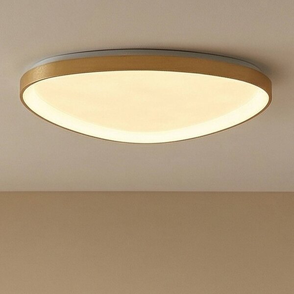 Lampa sufitowa LED Asken Lucande, możliwość ściemniania, mosiężny / złoty, salon / jadalnia, aluminium, nowoczesny