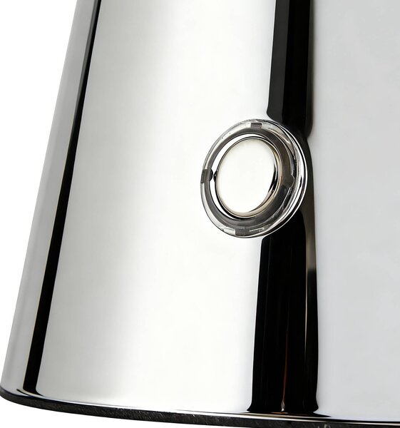 Lampa stołowa LED Nevijo Lindby, możliwość ściemniania, chromowy / srebrny, salon / jadalnia, metal, nowoczesny