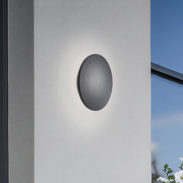 Kinkiet LED Aria M, czarny, aluminium, Ø 18 cm M Nowodvorski Lighting, czarny, aluminium