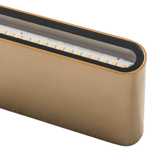 Kinkiet zewnętrzny LED Semi M Nowodvorski Lighting, mosiężny / złoty, aluminium