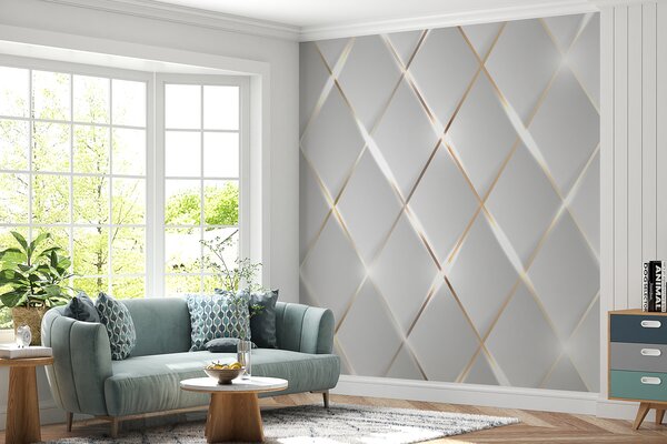 Fototapeta Mieniące się światło na eleganckich płytkach, Fototapety 3d, Popularne Fototapety, u06014 - Tapeko.pl