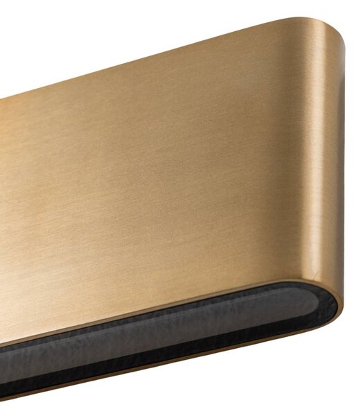 Kinkiet zewnętrzny LED Semi M Nowodvorski Lighting, mosiężny / złoty, aluminium