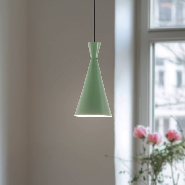 Lampa wisząca Tom Opviq, możliwość ściemniania, zielony, salon / jadalnia, metal, młodzieżowy