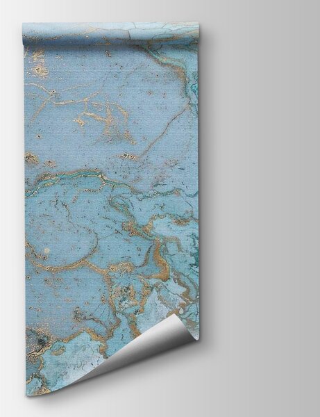 Fototapeta Elegancka abstrakcyjna sztuka Aqua i metaliczna, Fototapety design, Popularne Fototapety, u06739 - Tapeko.pl