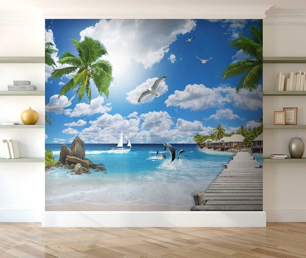 Fototapety Rajska Wyspa, Fototapety Morze i Plaża, u06969 : Uwalls.pl