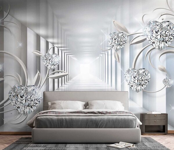 Fototapety Diamentowe serca w tunelu, Fototapety 3D, u07513 : Uwalls.pl
