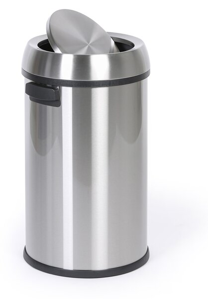 Kosz na śmieci, 65 l, nierdzewny, uchylane wieko