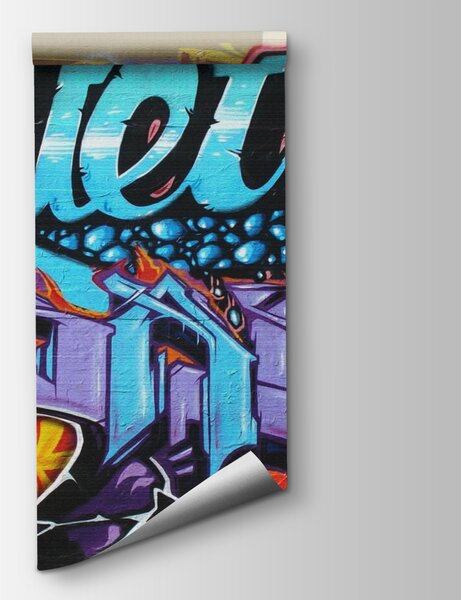 Fototapeta Ściana z graffiti, Fototapety Młodzieżowe, Popularne Fototapety, u11783 - Tapeko.pl
