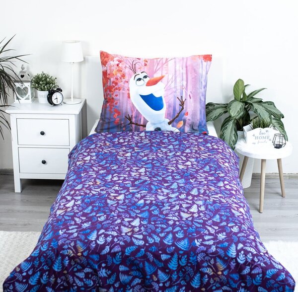 Bawełniana pościel dziecięca jednoosobowa 140x200 cm Frozen "Sister Purple" – Jerry Fabrics