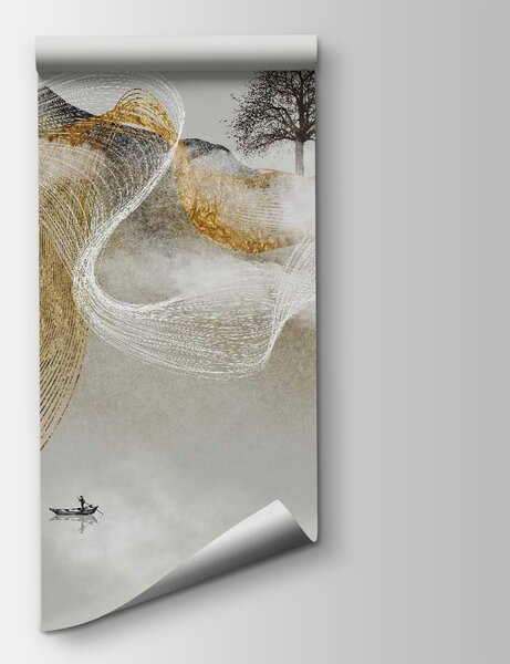 Fototapeta Obraz drzewa i chmur, Fototapety Góry, Popularne Fototapety, u16828 - Tapeko.pl