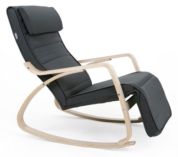 Fotel bujany SWING, max obciążenie 150kg, 67x115x91cm, antracyt Jurhan