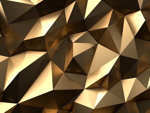 Fototapeta Połyskująca geometryczna abstrakcja w brązach, Fototapety 3d z figurami, Popularne Fototapety, u17249 - Tapeko.pl